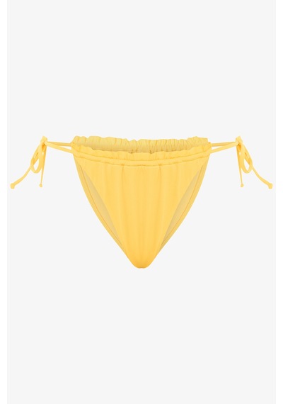 Penti Sarı Super Frill Bağlamalı Düşük Bel Bikini Altı