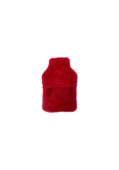 Sıcak Su Torbası Peluş Kalpli,kırmızı Termofor 21x13,5x2cm 500 Ml