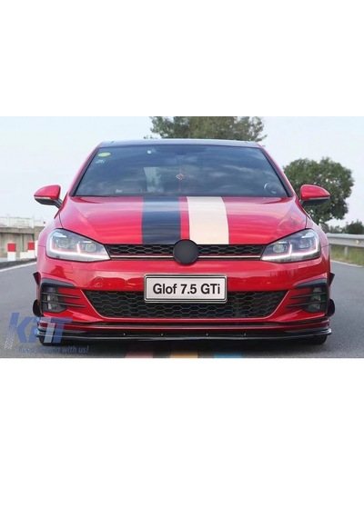 Vw Golf 7.5 Gtı Uyumlu Ön Tampon Çıtası Pianoblack
