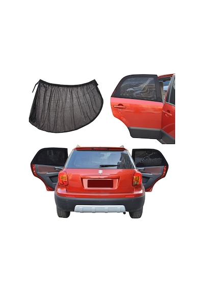 2 Adet Araç Güneşlik Araba Yan Cam Perdesi. Sineklik N11.978