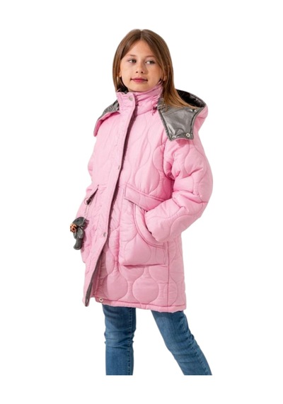 İrem Kız Çocuk Kapitone Model Fermuar Kapama Kapüşonu Çıkabilen Astarlı Ayıcık Aksesuarlı Pembe Renk Mont İrem Kız Çocuk Kapitone Model Fermuar Kapama Kapüşonu Çıkabilen Astarlı Ayıcık Aksesuarlı Pembe Renk Mont