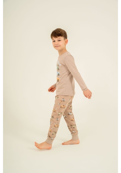 Rolypoly Erkek Çocuk The Best One Sarı Uzun Kol Pijama Takım Rp3874-c-v1 Rp3874-c-v1