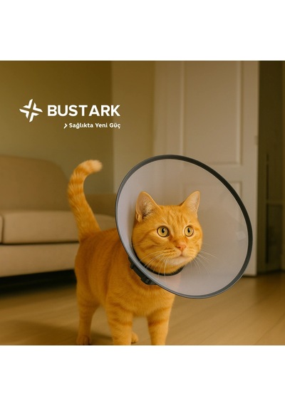 Bustark Kedi Köpek Elizabeth Kauçuk Dikişli Yakalık 7,5cm - 10 Adet
