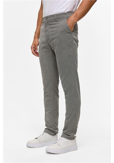 SÜVARİ Siyah Slim Armürlü Pantolon Siyah
