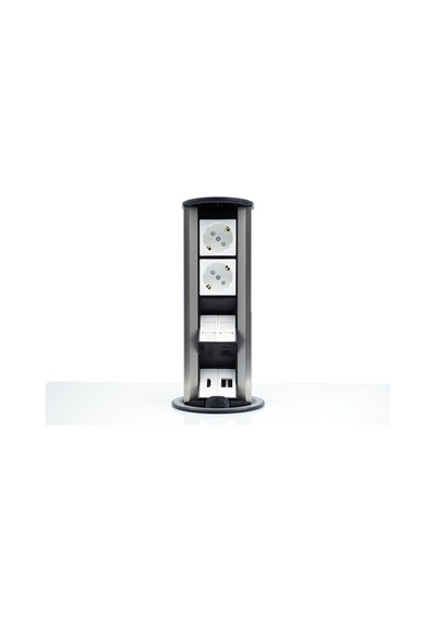 AMP Connect 2 Şebeke Soketli 2 Data 1 HDMI 2 USB Şarj Girişli Mas