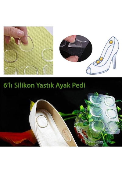 Parmak Koruyucu Silikon Yastık Ayak Pedi 6 Adet