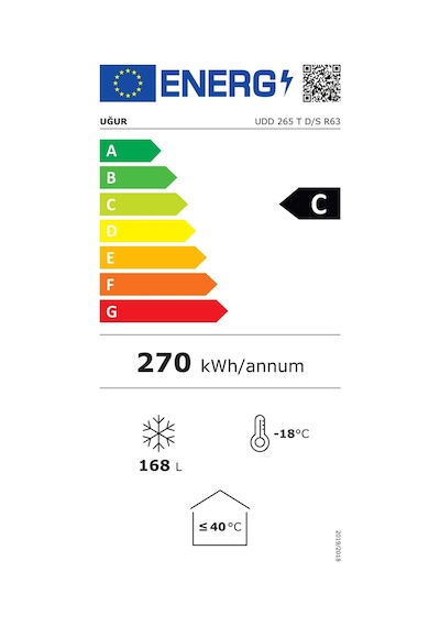 Uğur UDD 265 T D/S R63 Yatay Derin Dondurucu