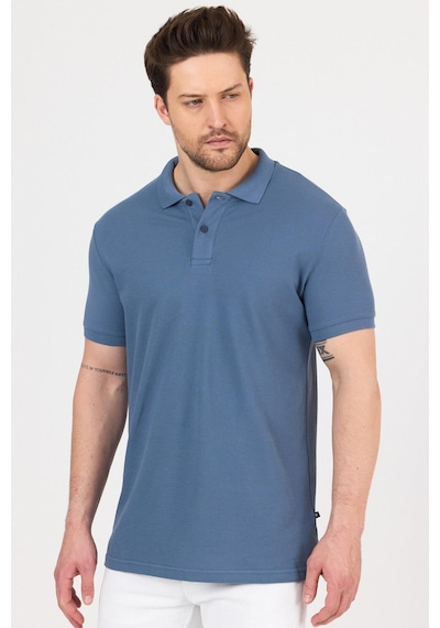Nemonti Premium Penye Polo Yaka T-shırt Turkuaz