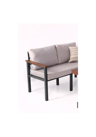 Neokas Bahce Mobilyası, Modern Balkon Mobilyası, Kafe Oturma Takımı, Teras Koltugu, 1+1+3+m Antrasit Neokas Bahce Mobilyası, Modern Balkon Mobilyası, Kafe Oturma Takımı, Teras Koltugu, 1+1+3+m Antrasit