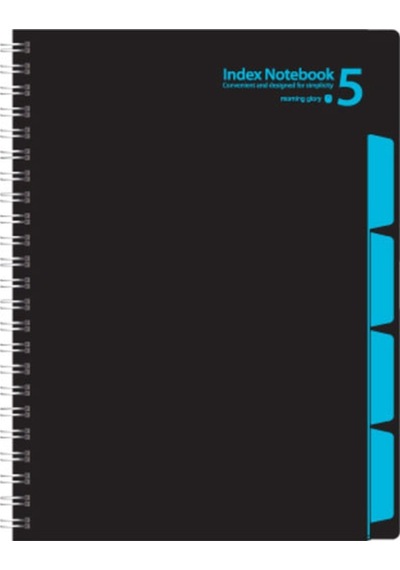 Morning Glory 8000 Index Çizgili Defter 26,2x19,1 Cm Siyah 11210-88730