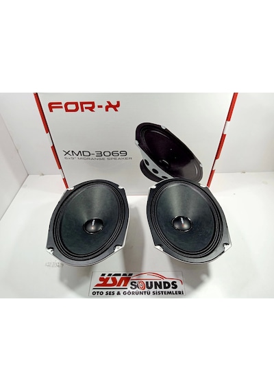 For-x Oval Midrange For-x 300w 150rms Midrange Hoparlör For-x Xmd-3069 Prof Midrange