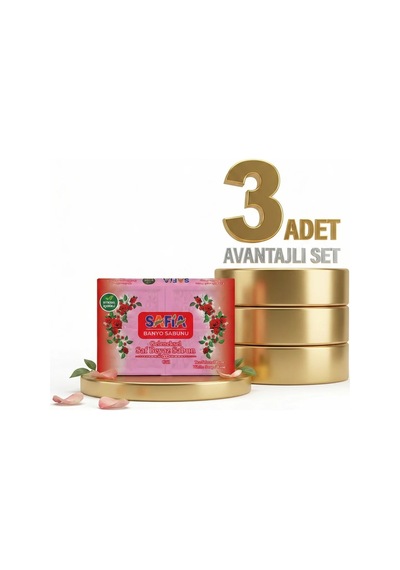 Safia Gül Banyo Sabunu 3x600 Gr