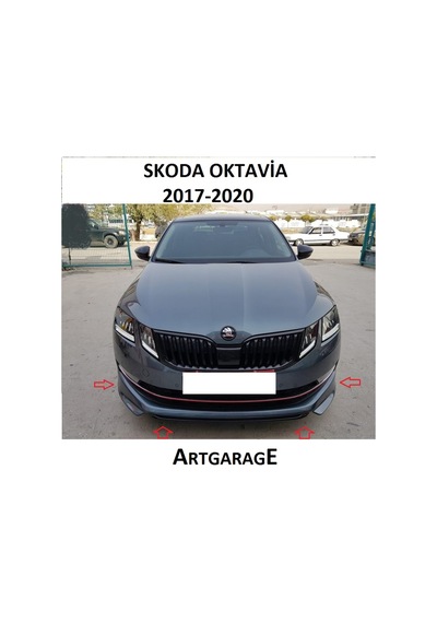 Skoda Octavia 2017-2020 Ön Tanpon Eki-fiberglass-boyasız