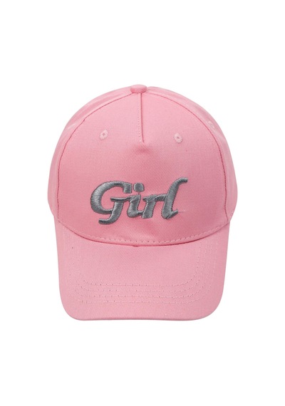 Civil Girls Girl Yazı Desen 10-13 Yaş Kep Şapka - Pembe Standart