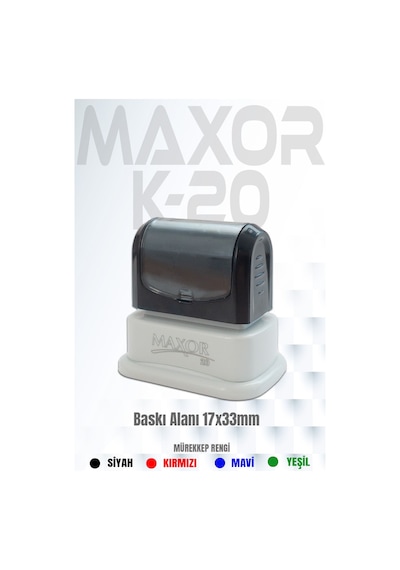 Maxor Kaşe K-20 İsim-ünvan Kaşesi 1 Adet