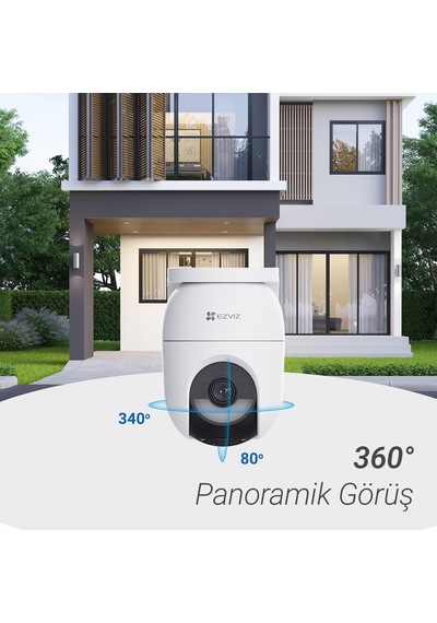 Ezvız Cb8c Kit 2k Pilli Pan-tilt Kamera + Panel