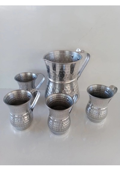 Aluminyum Sürahi Ve Bardak.