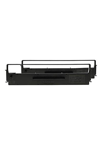 Epson C13s015614 Lx300 Yazıcı Renk Şeridi-2 Pack, Siyah/naylon