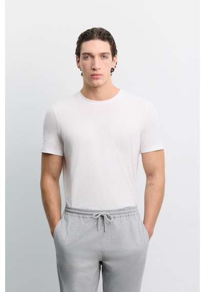 Avva Erkek Gri Beli Lastikli Bağcıklı Duble Paça Jogger Relaxed Fit Pantolon E003000