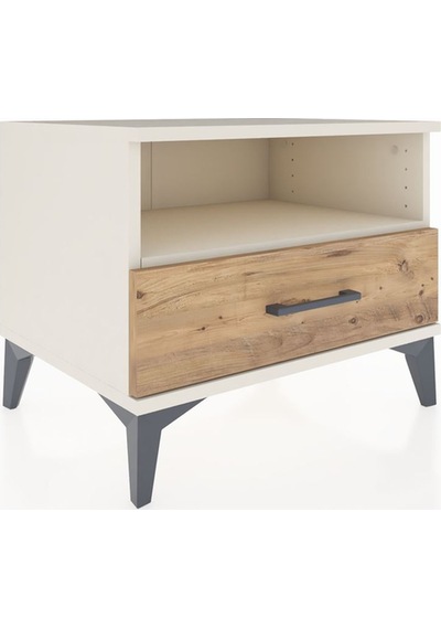 Hyperion Komodin Tek Raflı Tek Çekmeceli 60x44x48 Aytaşı-çam Aytaşı