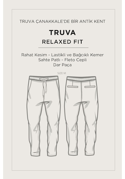 Avva Erkek Siyah Beli Lastikli Bağcıklı Soft Touch Relaxed Fit Pantolon A51y3031