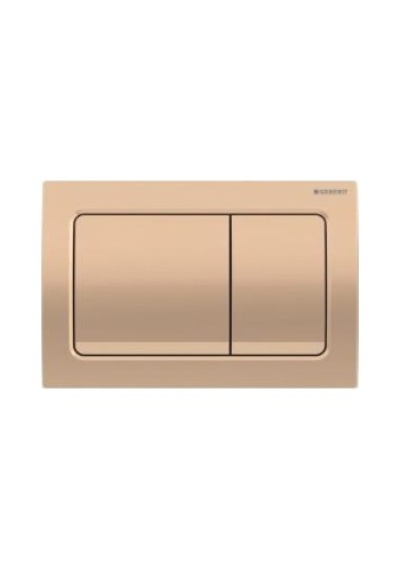 Geberit Alpha30 115.055.qa.1 Kumanda Paneli, Çift Basmalı, Mat Bronz Renkli