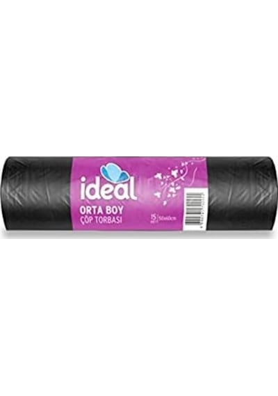 İdeal Orta Boy 15'li Çöp Torbası