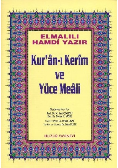 Kuranı Kerim Ve Yüce Meali Orta Boy Sarı - Qhdh-759713