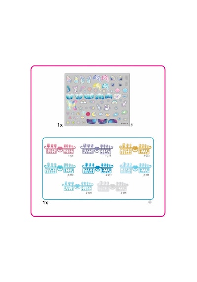 35060 Aquabeads Sihirli Atlar Ve Yıldızlar - Yedek Tırnak Paketi +4 Yaş - Izbp-891334 1 Adet