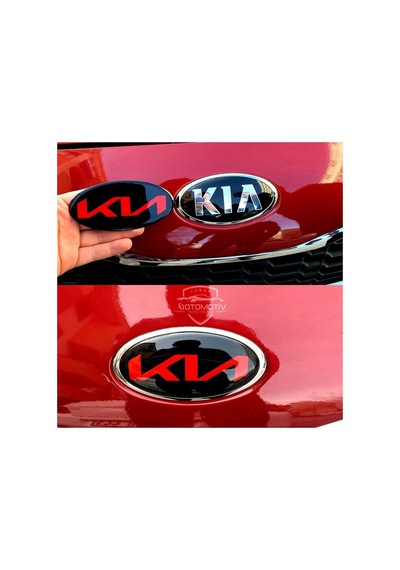 Kıa Yeni Logo Sticker Dekorasyon 117 X 58 Mm K2 K3 Kx3 K4 K5 Cerato, Ceed, Rio Forte, Sportage, Sorento, Picanto