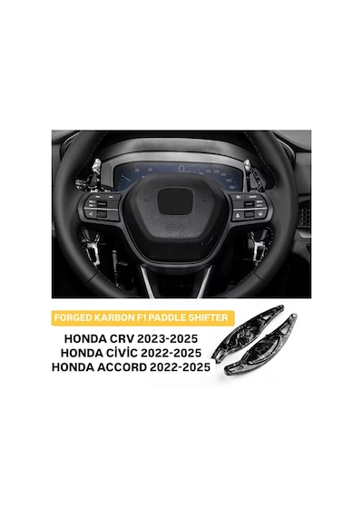 Honda Civic Fn1 Forged Karbon F1 Kulakçık Vites 2022-2025 Kırmızı