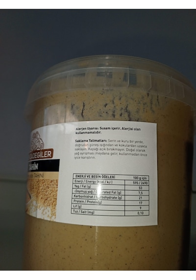 Erenzadegiler Susam Tahini 850 G Doğal, Katkısız, Geleneksel Lezzet
