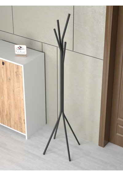 Retodesign Metal Papatya Askı Siyah 2076s