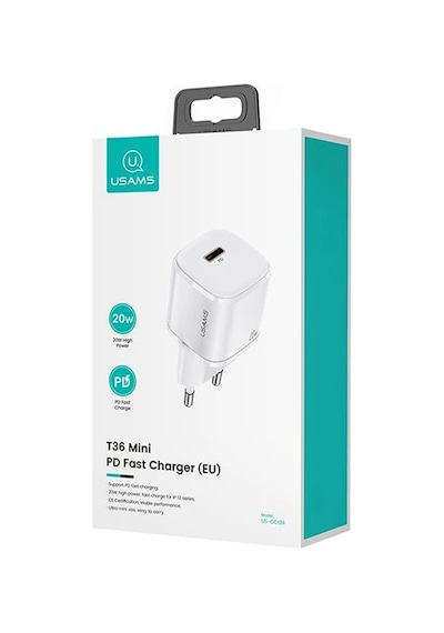 Usams T36 20w Mini Pd Hızlı Şarj Aleti 20w Usb-c Güç Adaptörü- 5775