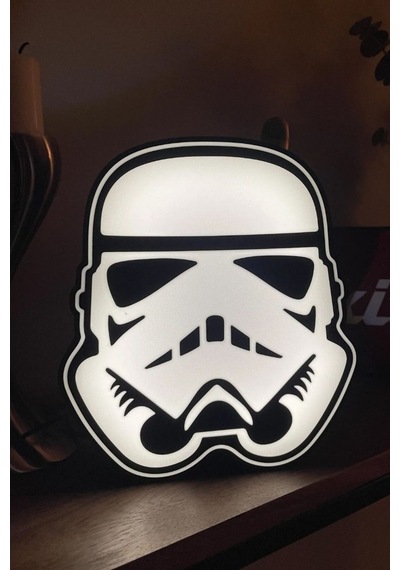 Star Wars Stormtrooper Dekoratif Tasarımlı Gece Lambası Çok Renkli