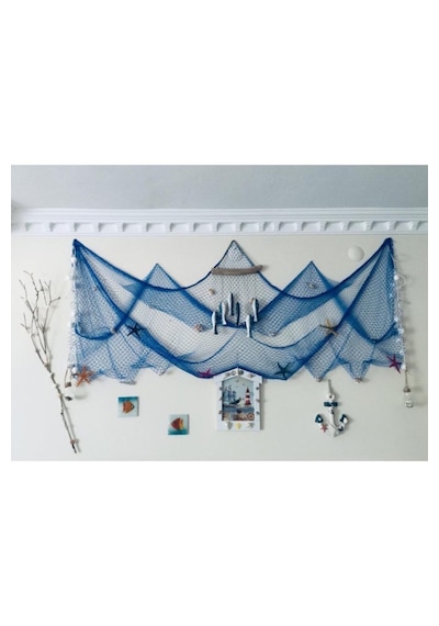 Dekoratif Balık Ağı Saks Mavi 2,5 X 2,5
