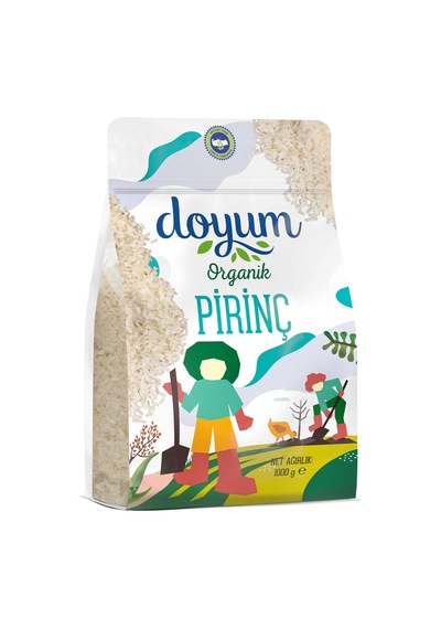 5 Adet Doyum Organik Pirinç 1 Kg