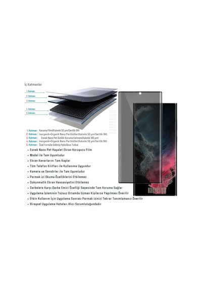 Xiaomi 12S Pro Uyumlu Kavisli Hayalet Ekran Koruyucu Nano Pet Film - Extra Darbe Korumalı