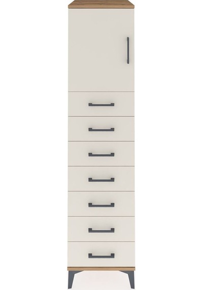 Kronos Dolap Tek Raflı 7 Çekmeceli Tek Kapaklı 44x59x182 Çam-... Çam Kronos Dolap Tek Raflı 7 Çekmeceli Tek Kapaklı 44x59x182 Çam-... Çam