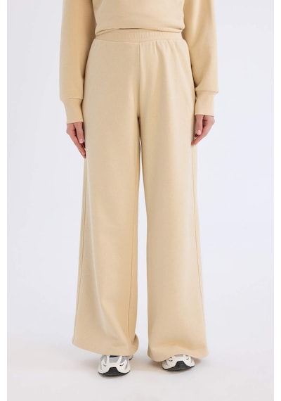 DeFacto Straight Fit Kalın Eşofman Altı Basic Düz Beli Lastikli Geniş Bol Paça E4979AX24WNBG754 Bej DeFacto Straight Fit Kalın Eşofman Altı Basic Düz Beli Lastikli Geniş Bol Paça E4979AX24WNBG754 Bej