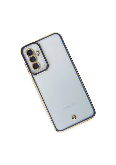 Samsung Galaxy M23 Kılıf Liva Lens Silikon - Mavi Düz Renkli