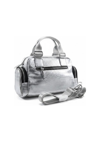 Baginn Gümüş Renk Kadın Omuz Çantası Abiye Kol Çantası Silver El-omuz Çantası 27 17 Cm Çapraz Askı Postacı 1719kw