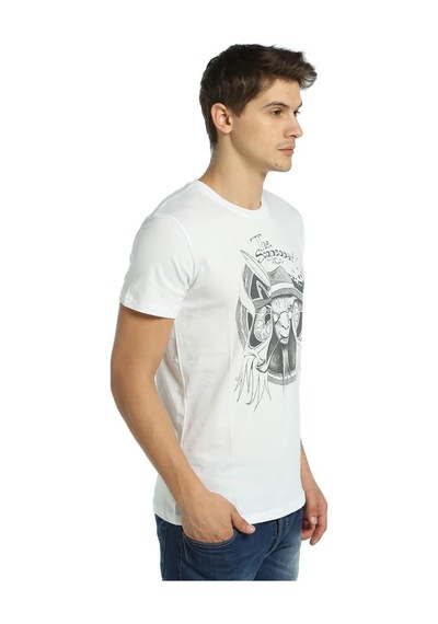 Bant Giyim - Scape Goat Beyaz Erkek T-Shirt Tişört Bant Giyim - Scape Goat Beyaz Erkek T-Shirt Tişört