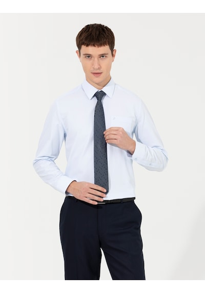 Pierre Cardin Erkek Açık Mavi Gömlek Basic 50251169-vr003 Açik Mavi