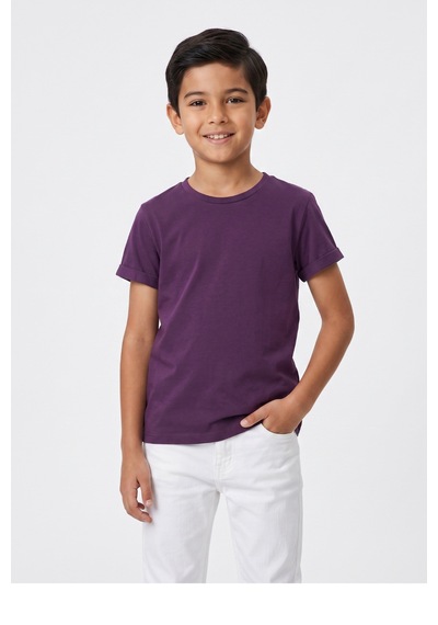 Kiagu Kısa Kol T-shirt Basic Terletmeyen Esnek Kumaş Pamuklu Mevsimlik Kısakol Erkek Çocuk Tsort Mor Kiagu Kısa Kol T-shirt Basic Terletmeyen Esnek Kumaş Pamuklu Mevsimlik Kısakol Erkek Çocuk Tsort Mor