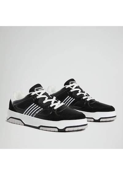 Sneaker Günlük Erkek 27113/cp C Bkku Bikkembergs 64029996 Suede Black/leather Black Suede Black/leather Black