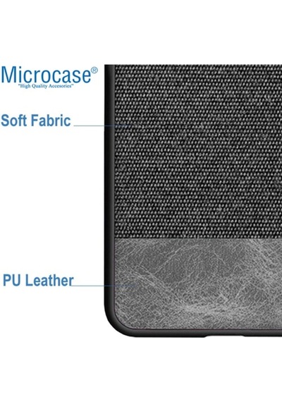 Microcase Realme Xt Fabrik Serisi Kumas & Deri Desen Kilif 419243594