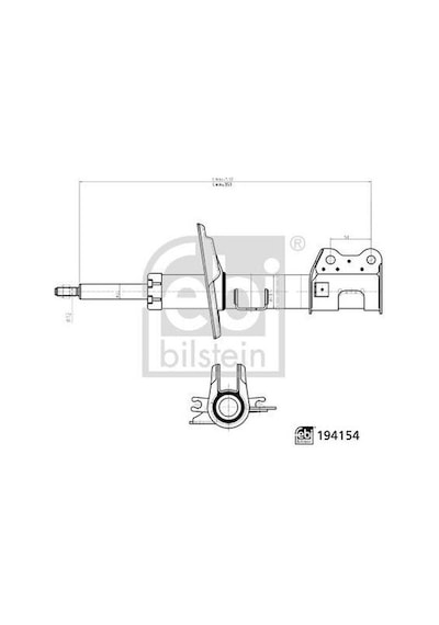 Febi Bilstein 194154 Amortisör Ön Aks Sağ Citroen Fiat Peugeot 344617