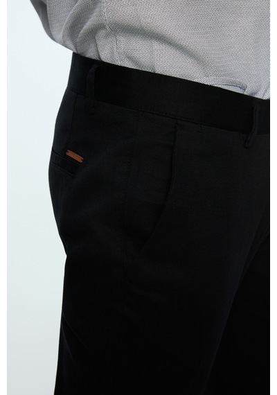 Morven Erkek Siyah Pamuk Trend Düz Slim Fit Chino Pantolon 26ys003008001 Siyah