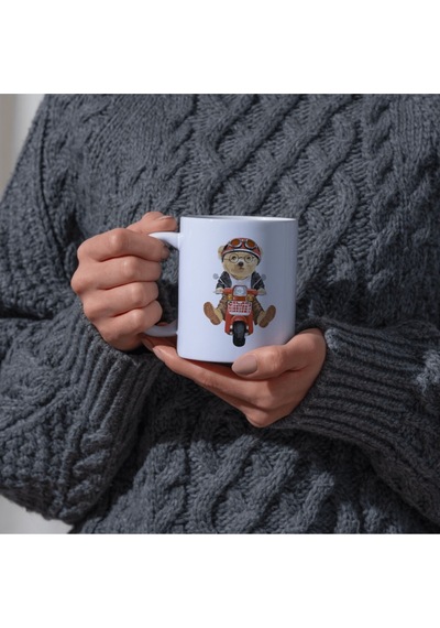 Baskılı Kupa Bardak Fotoğraflı & Tasarımlı Seramik Kahve Kupası 286 Beyaz
